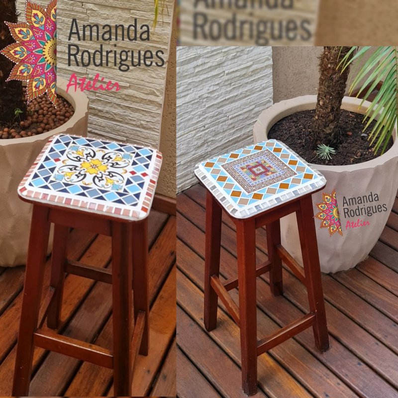 Banqueta em mosaico